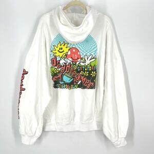 Daydreamer Flyer Oversized Mushroom Hoodie Sweatershirt Size Medium